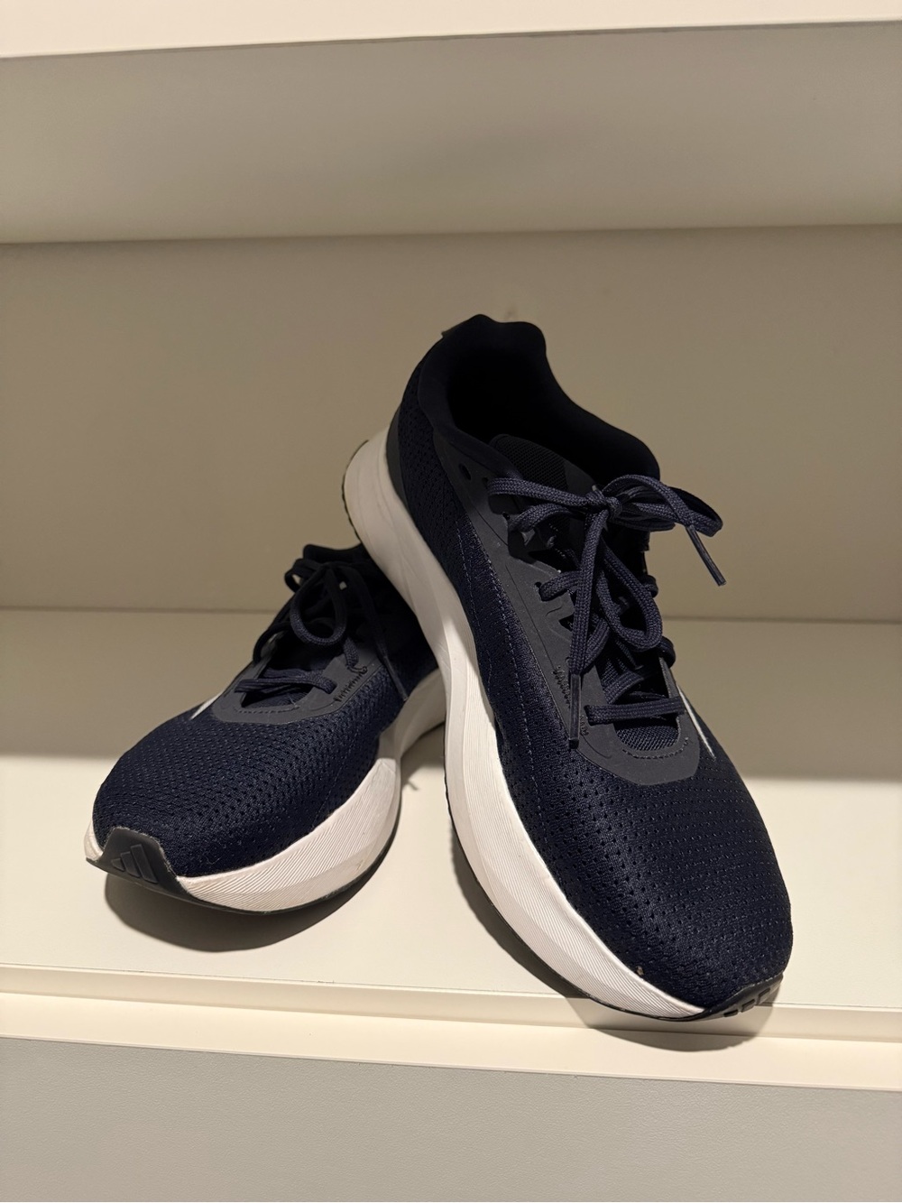 adidas Men's Navy and White Running Shoes